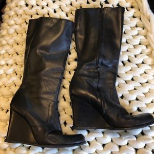 BCBGirls Wedge Boots, Black